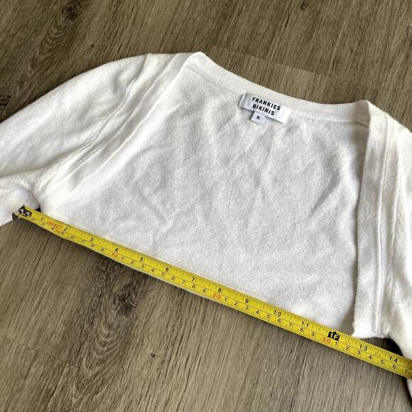 Frankies Bikinis Kate Cloud Knit Shrug Top Small - Picture 5 of 7